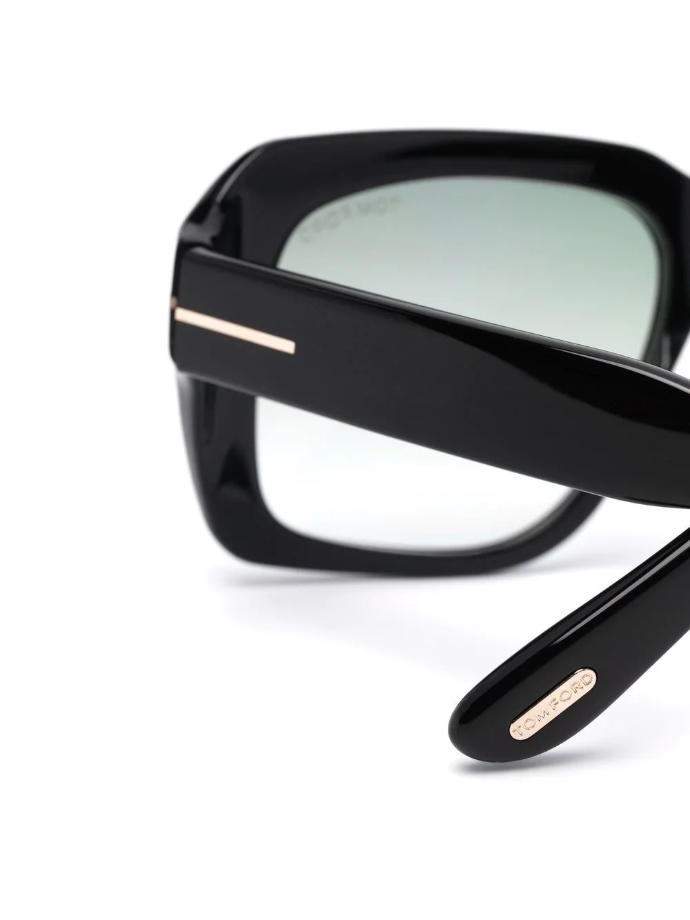 gradient-lens oversize-frame sunglasses - 3