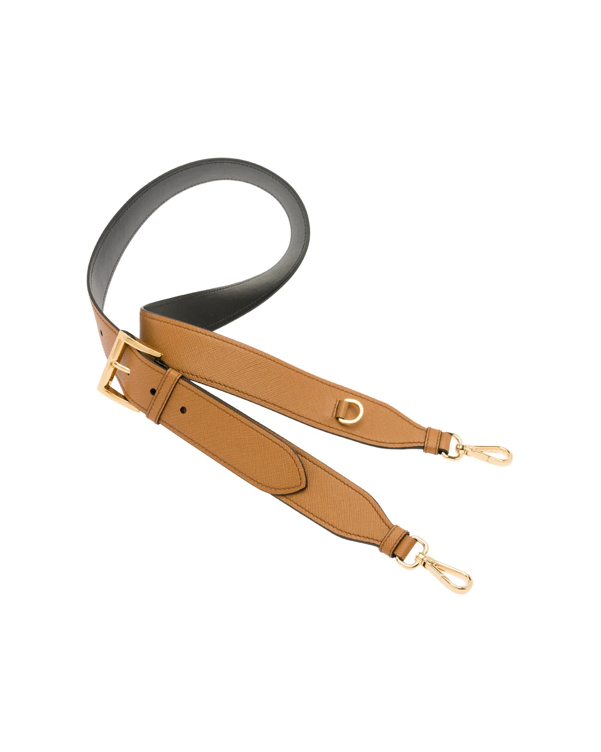 Adjustable Saffiano leather shoulder strap - 1