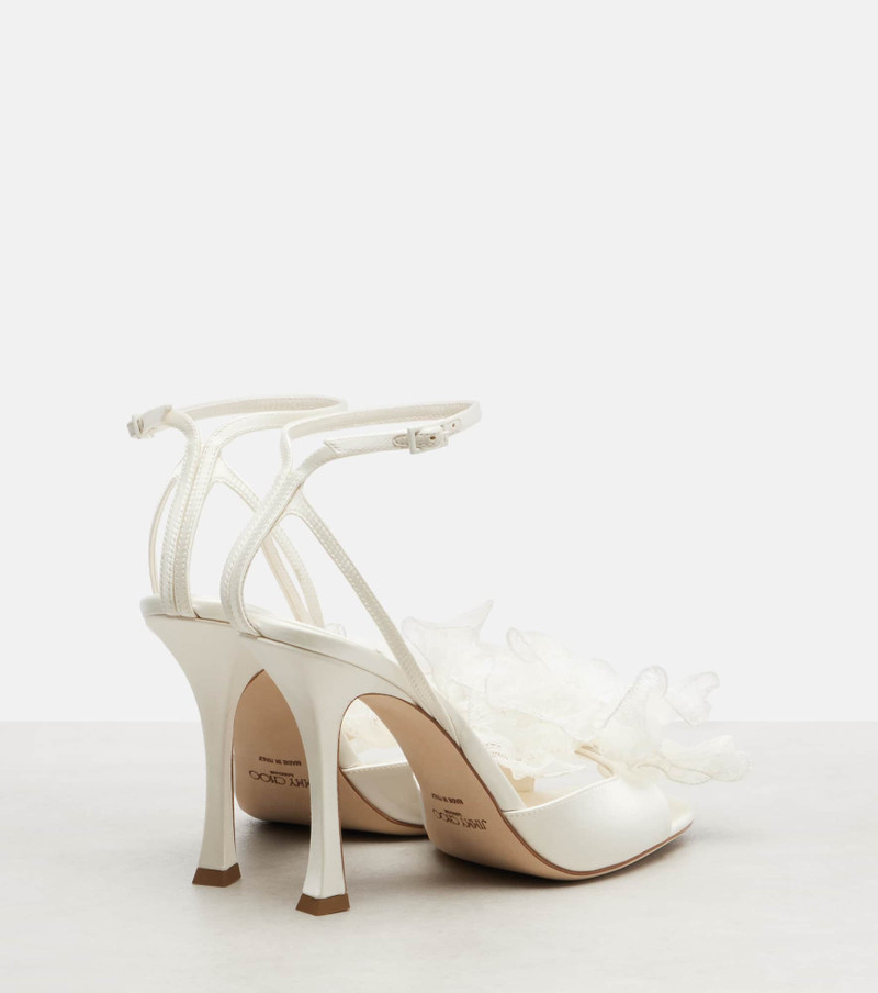 JIMMY CHOO Mimmi satin sandals outlook
