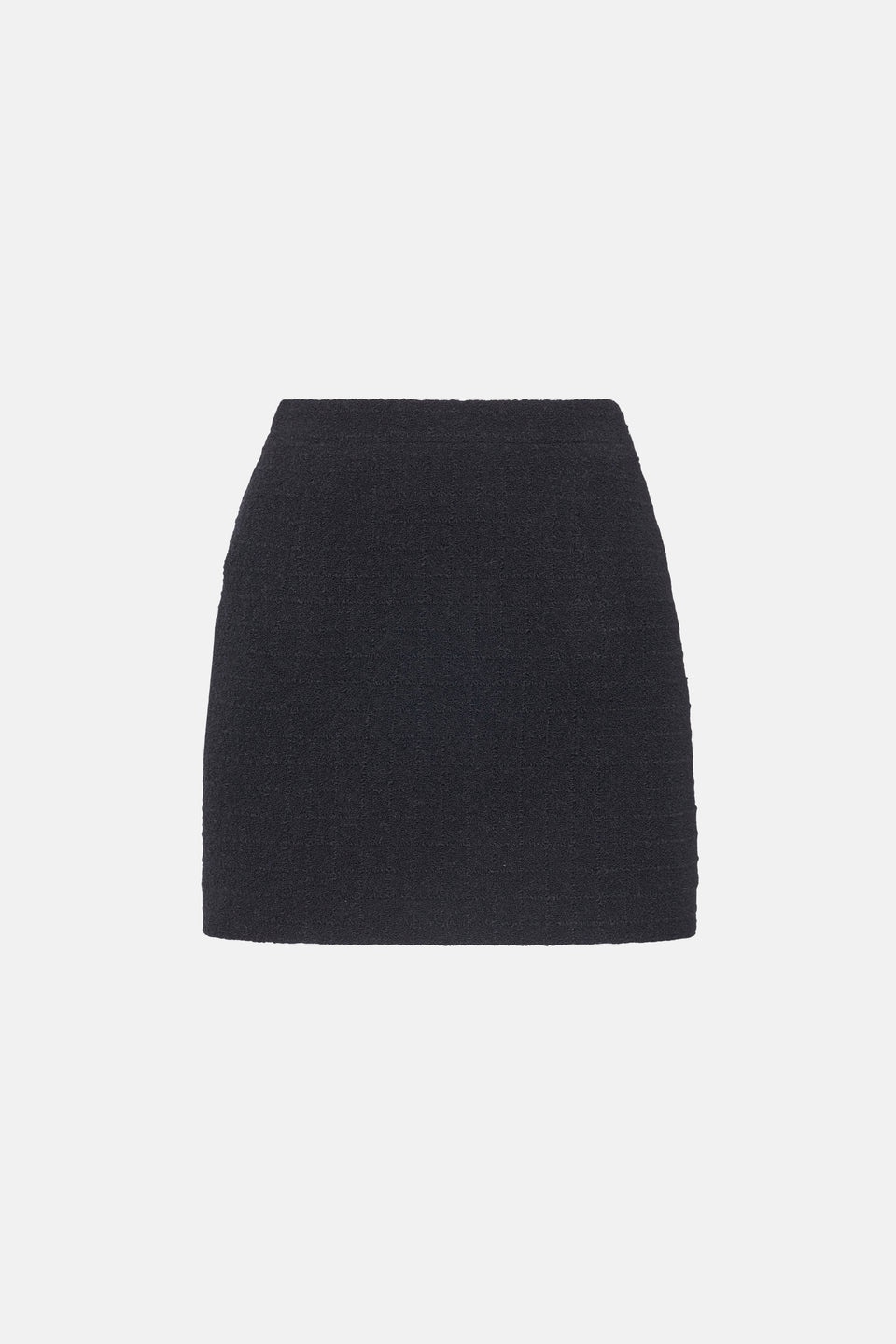 CHECKED TWEED BOUCLE MINI SKIRT - 1