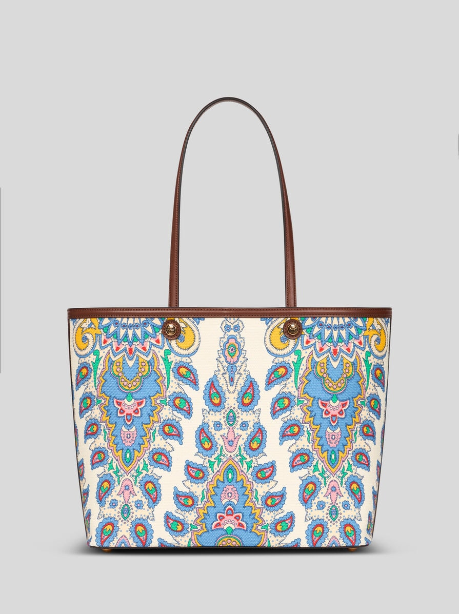 ETRO ESSENTIAL MEDIUM PRINTED CANVAS BAG - 3