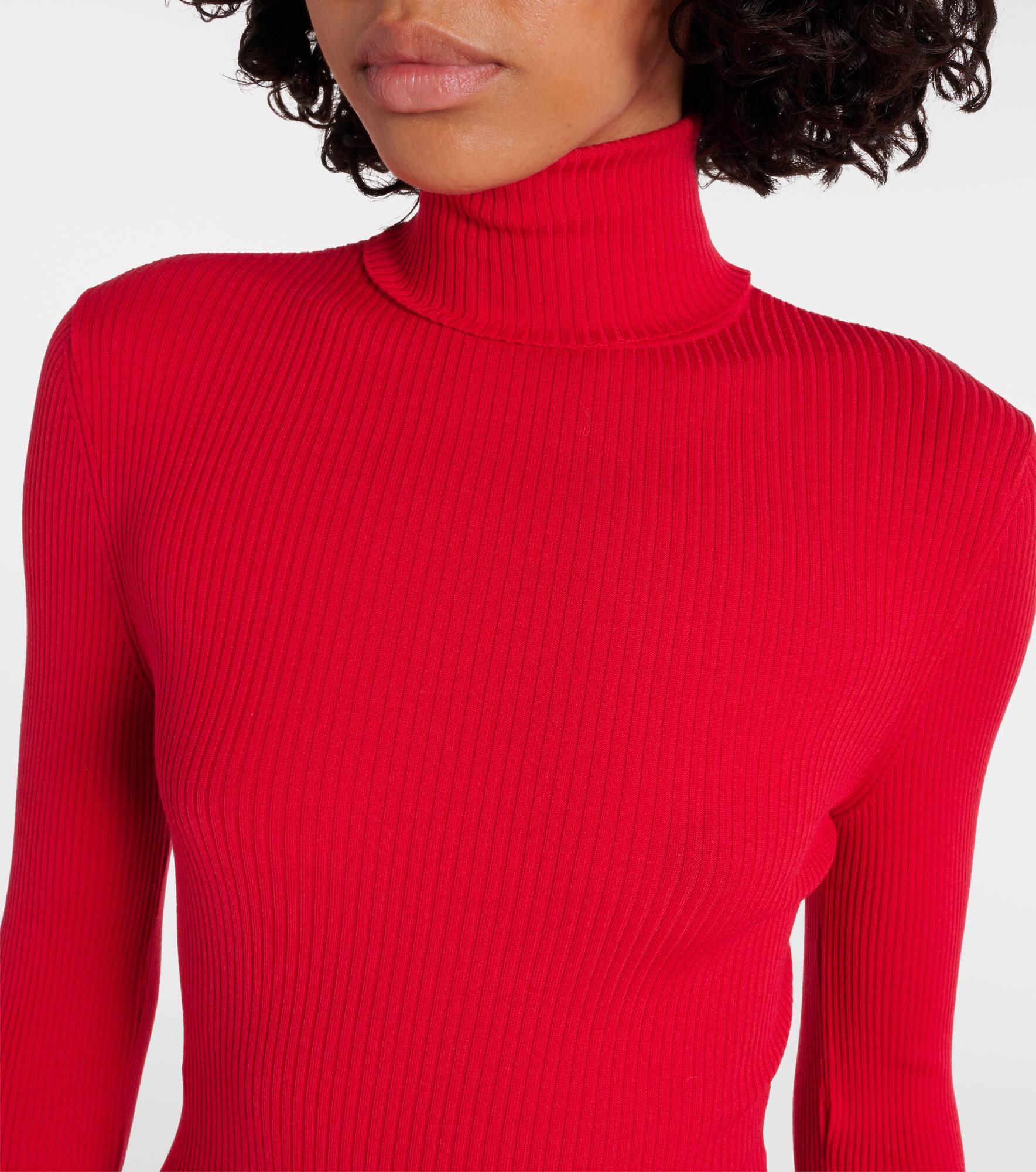 Ribbed-knit turtleneck - 4