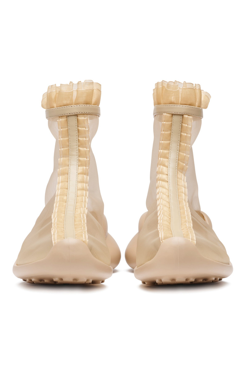 NUDE MESH RUFL BOOTS 4