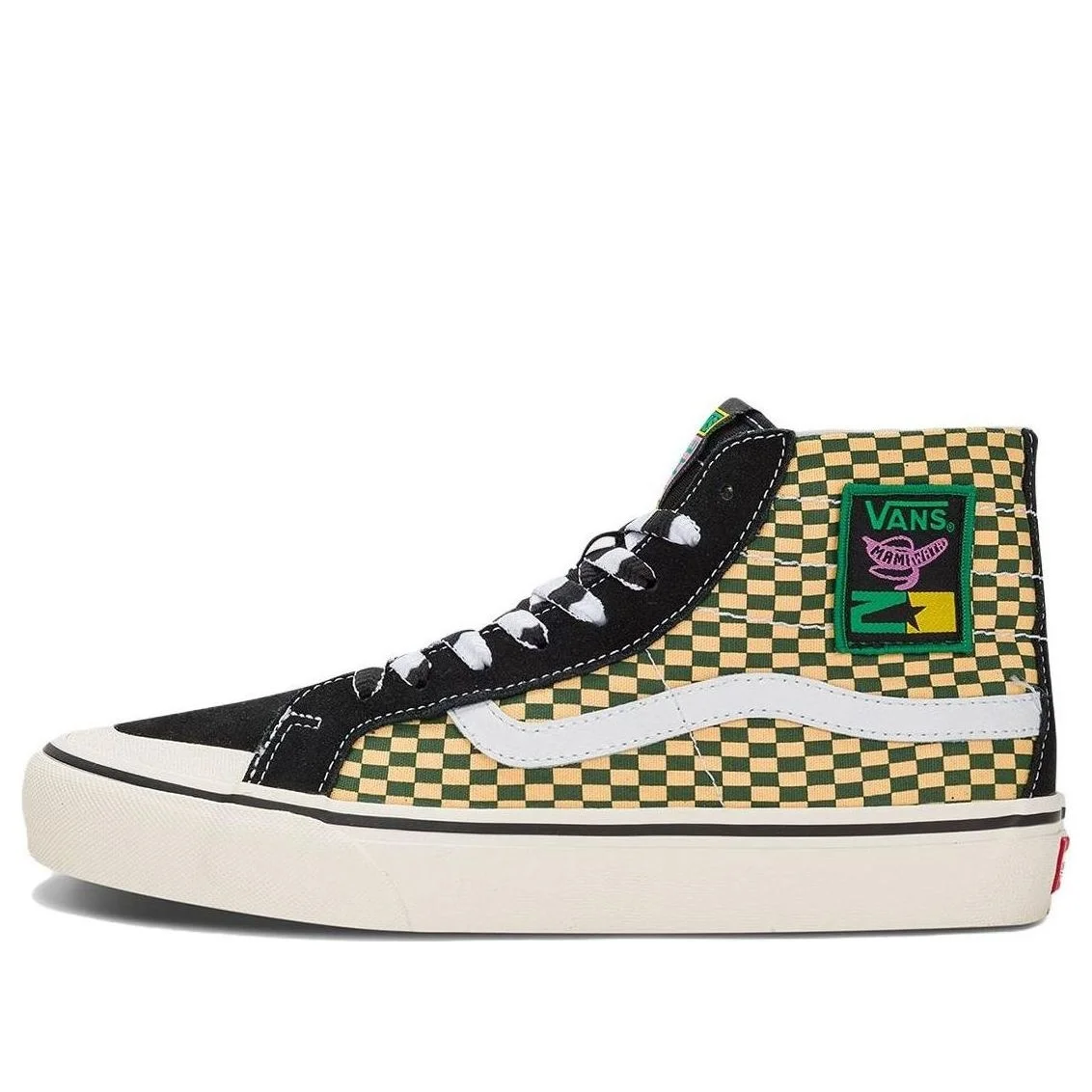 밴 SK8-Hi 138 Decon VR3 파도 '블랙 옐로우 그린'VN0A4BX7CRM - 1