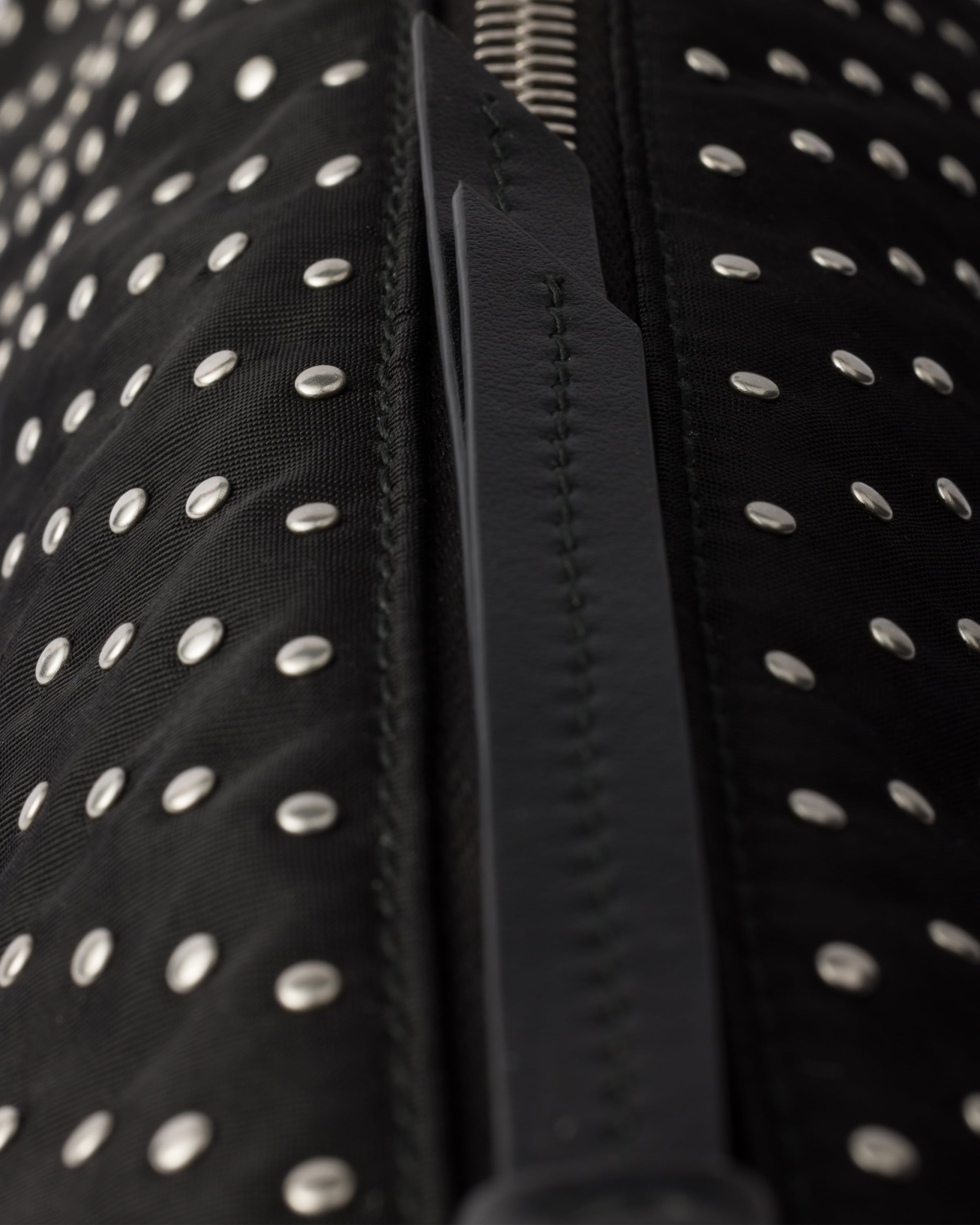 Re-Nylon bag with studs - 5