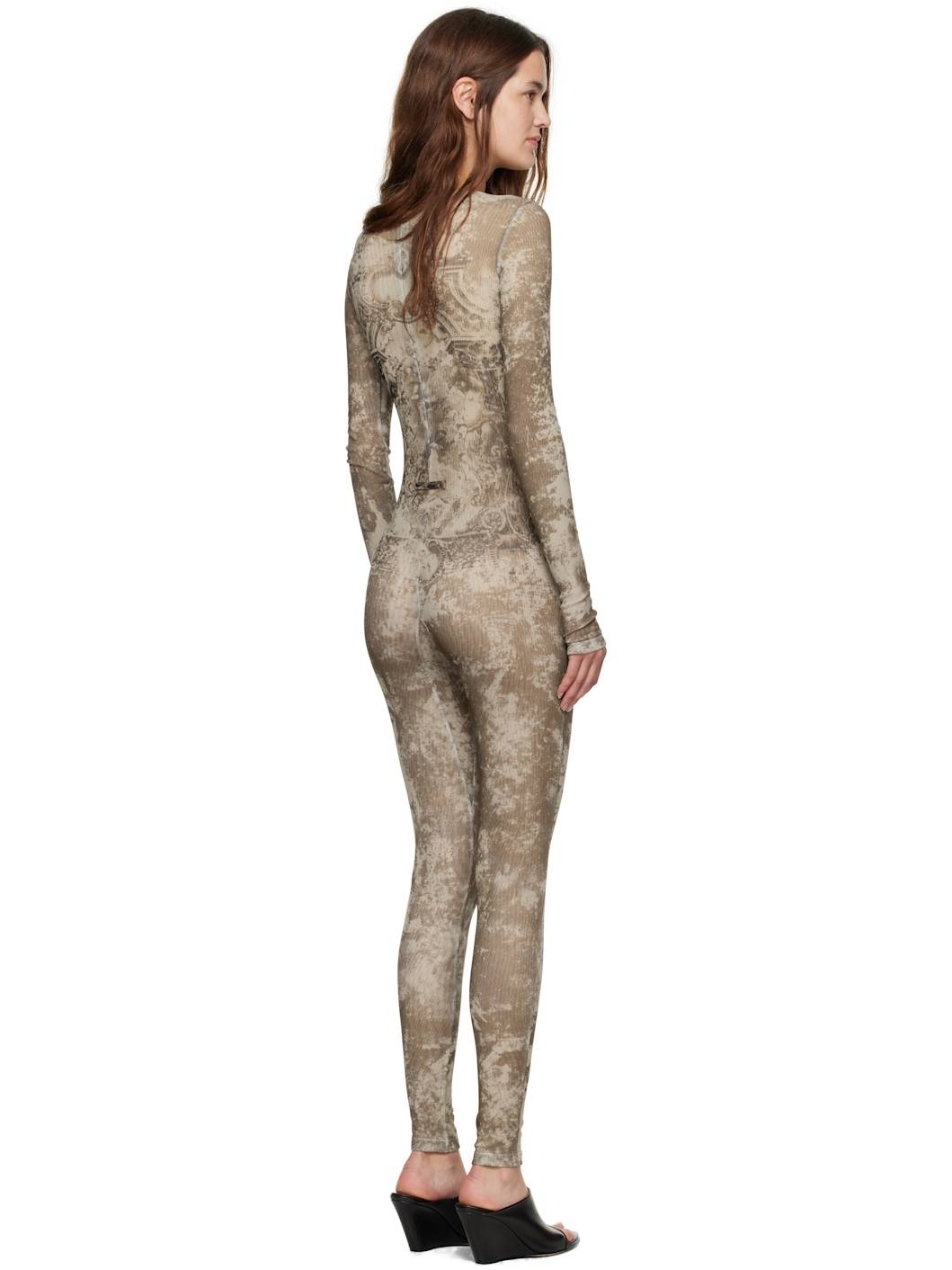 Beige 'The Médaillon' Jumpsuit - 3