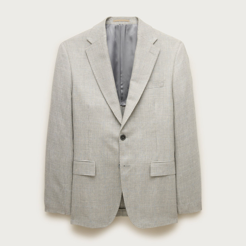 Crosby Classic-fit suit jacket in English wool-linen blend 1