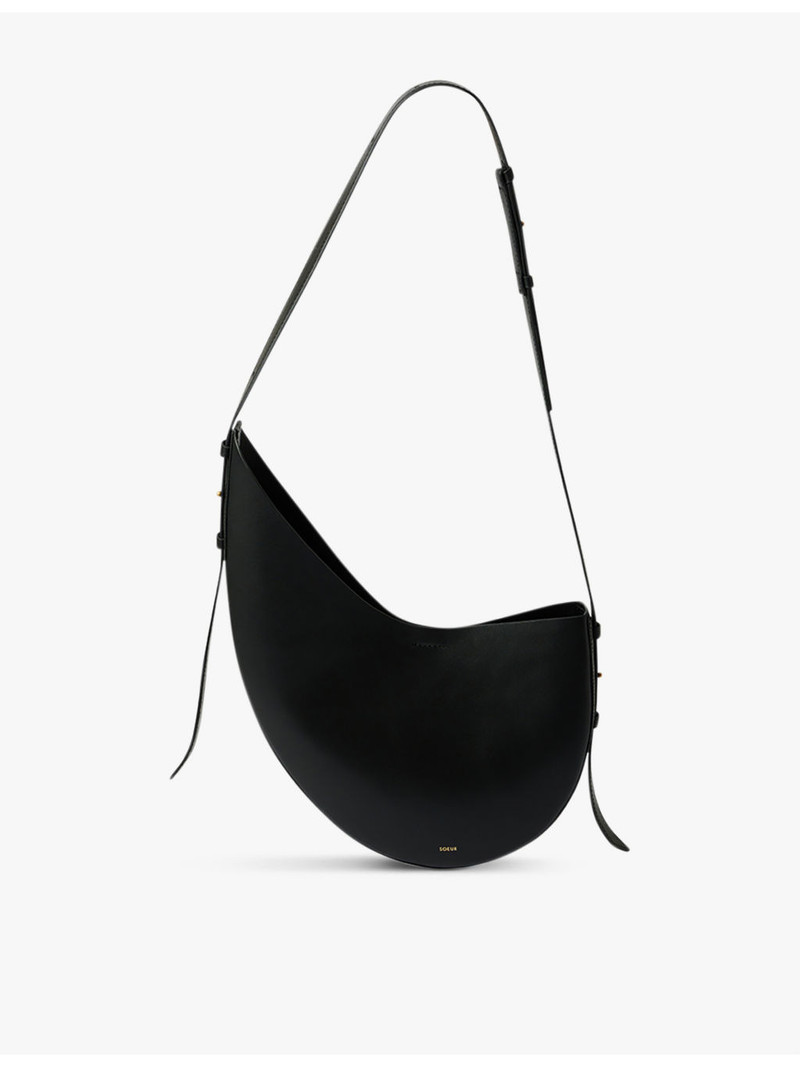 Winona logo-embossed leather shoulder bag 1