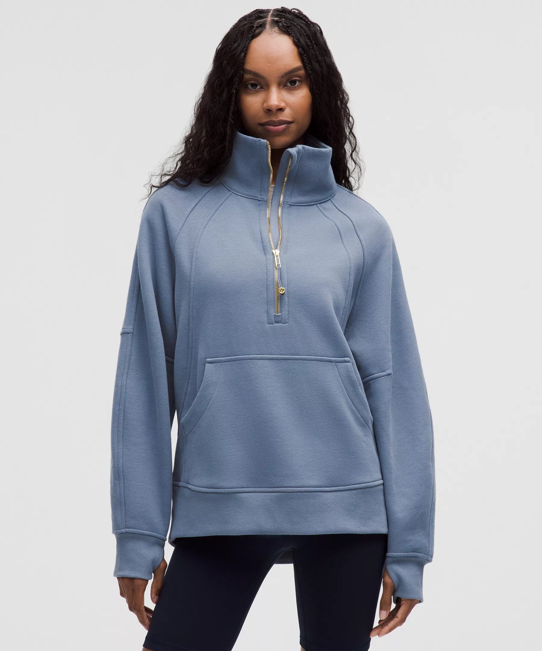 Scuba Oversized Funnel-Neck Half Zip *Long - 1