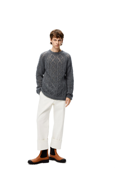 Loewe Open stitch sweater in mohair outlook