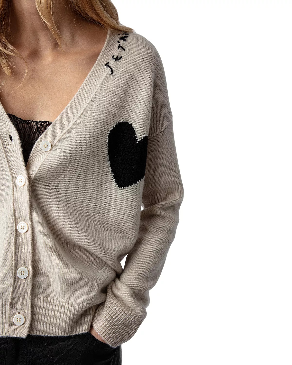 Mirka Cashmere Cardigan Sweater - 4