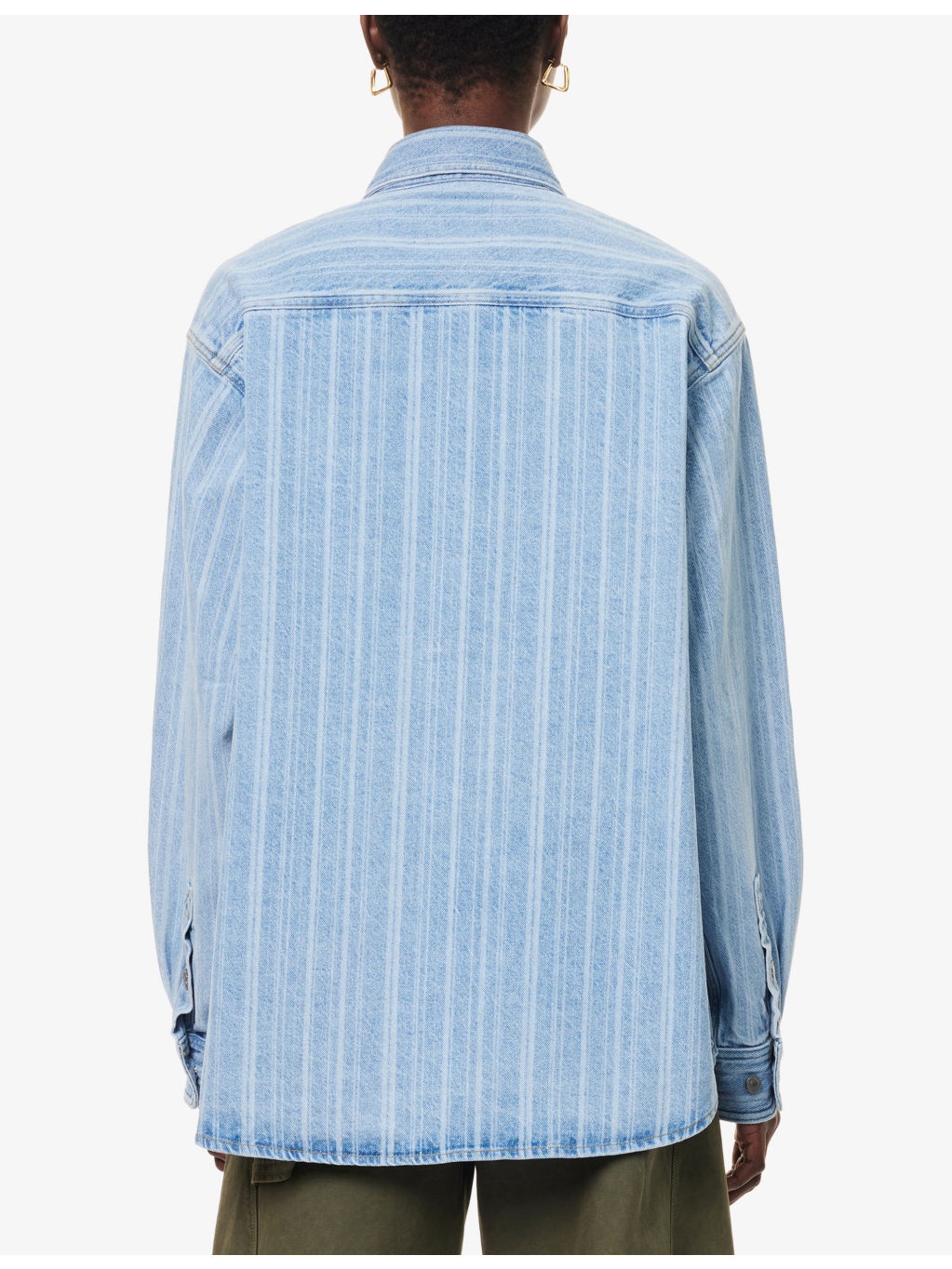 Rylan Striped Denim Shirt - 4