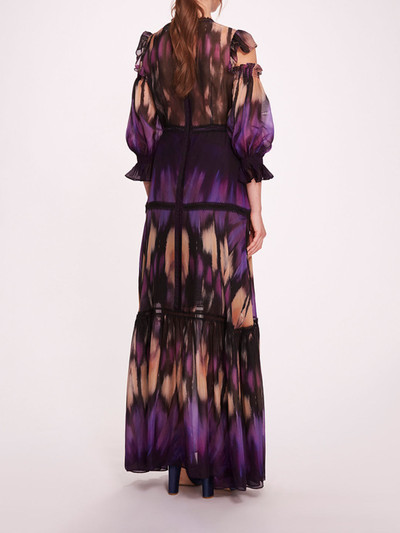 Marchesa ABSTRACT VISCOSE MAXI DRESS outlook