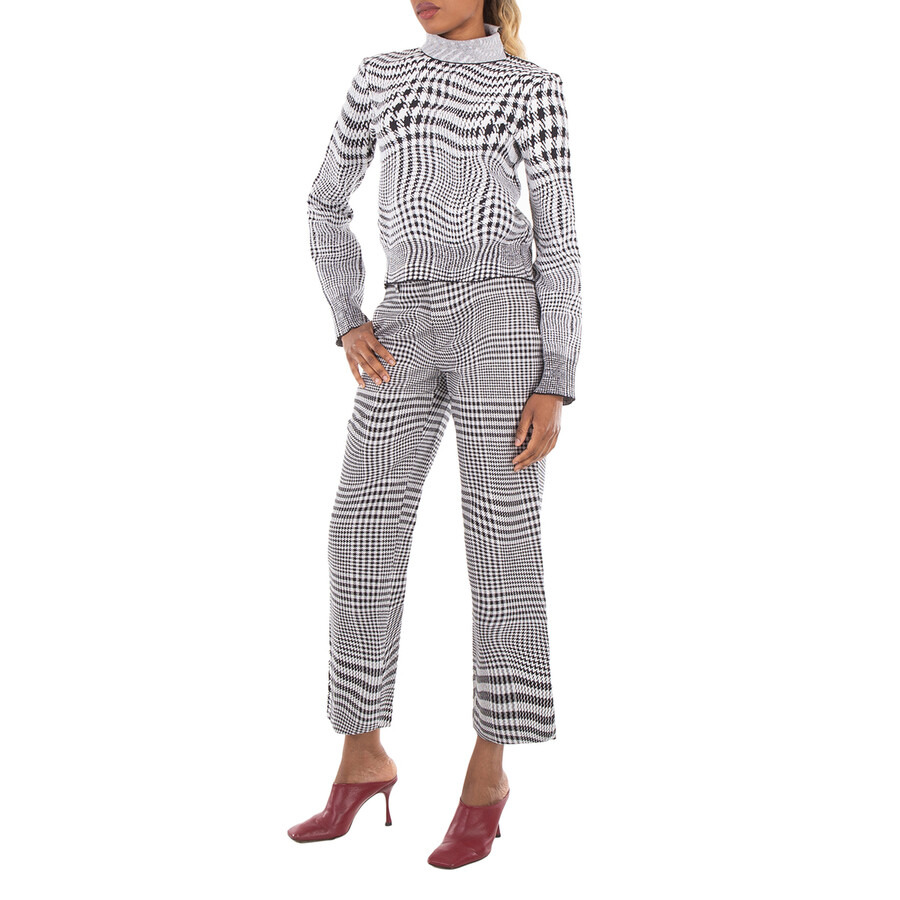 Burberry Warped Pattern Print Knitted Sweater - 6