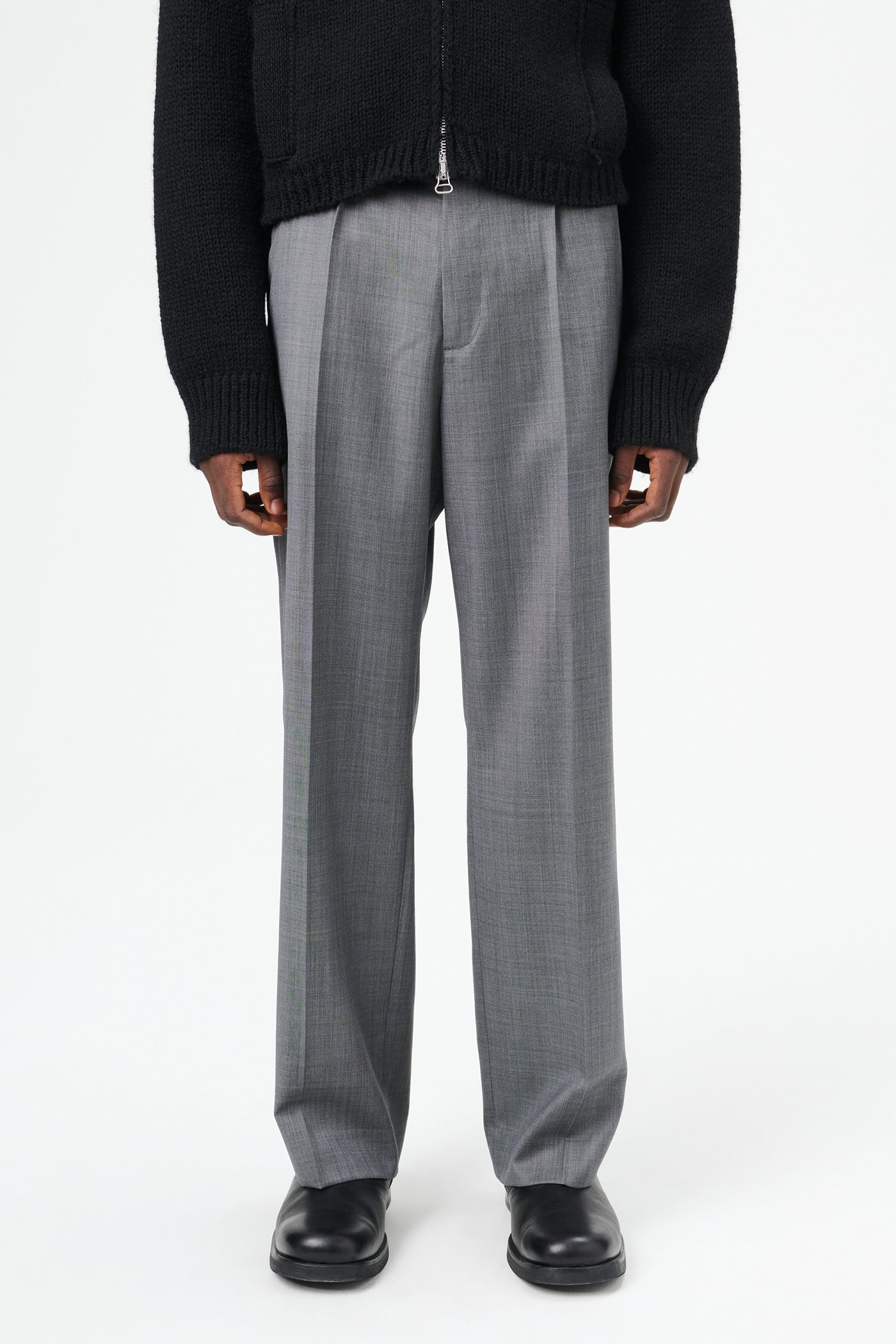 Borrowed Chino Dark Grey Flow Wool - 3