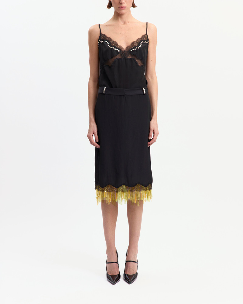 16ARLINGTON VEA MIDI SKIRT IN SATIN outlook