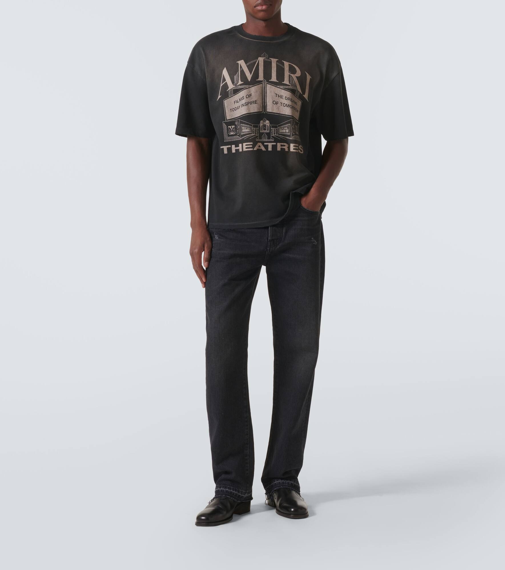 AMIRI Theaters printed cotton jersey T-shirt | mytheresa