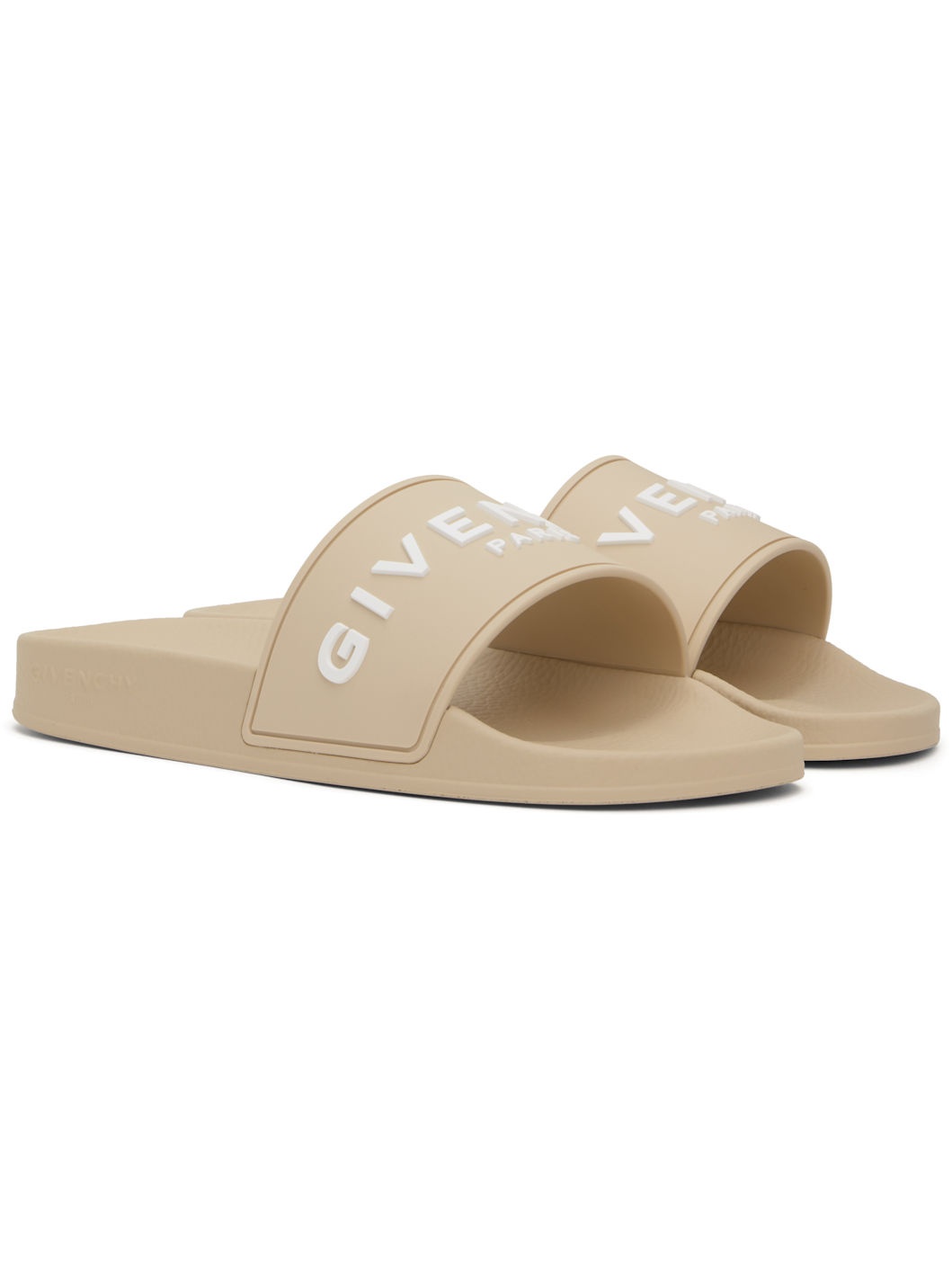 Beige Rubber Pool Slides - 4