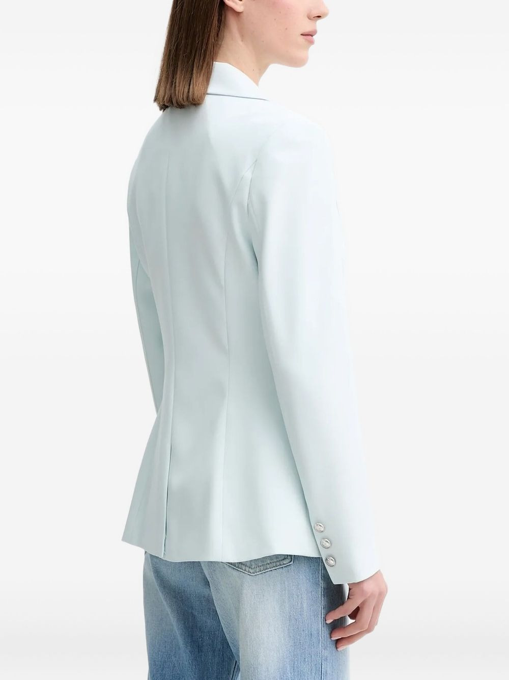 notched-lapel single-breasted blazer - 2