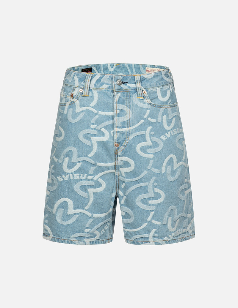 ALLOVER SEAGULL JACQUARD OVERSIZED SHORTS 1
