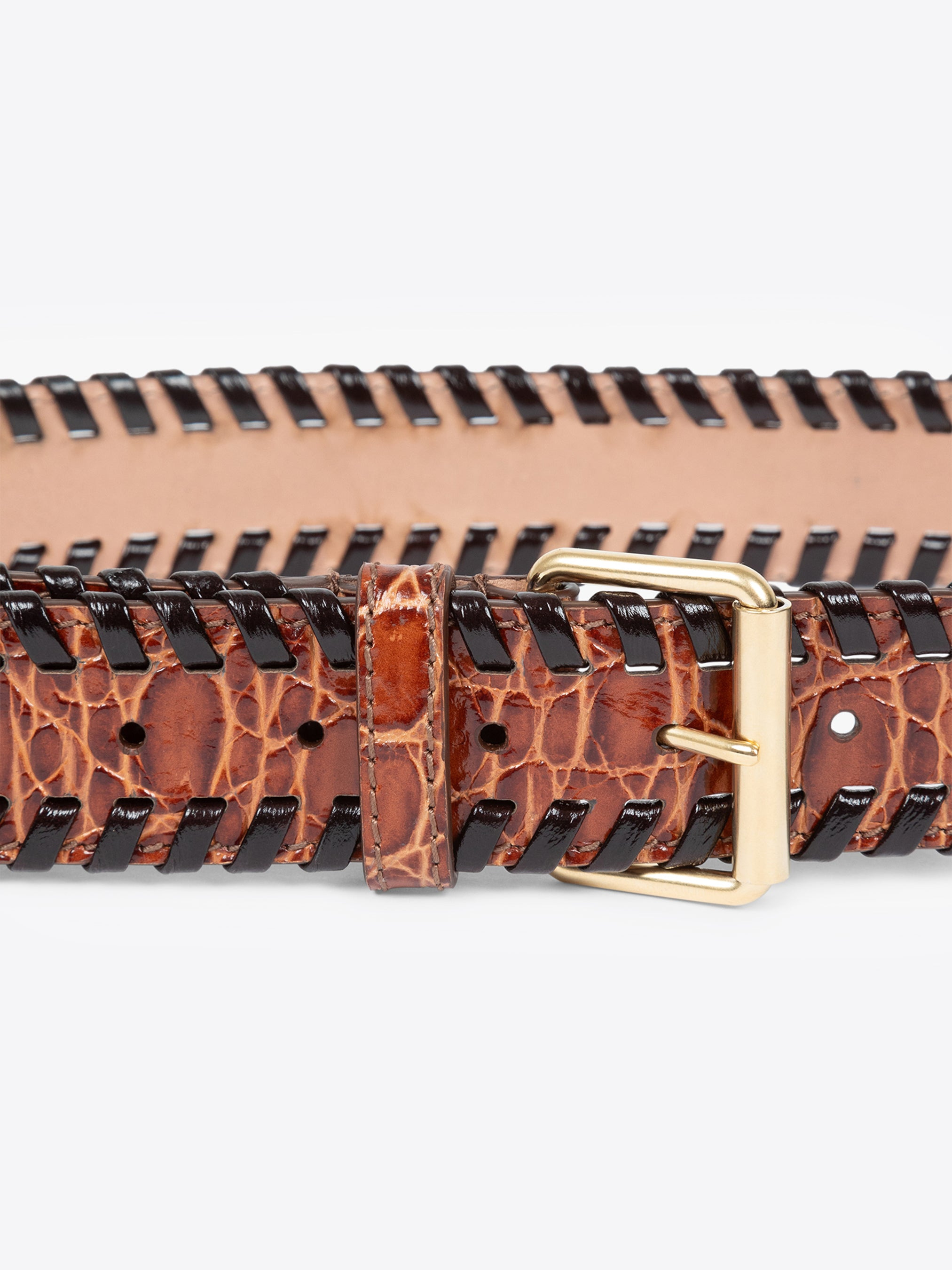 EMBELLISHED LEATHER BELT - 3
