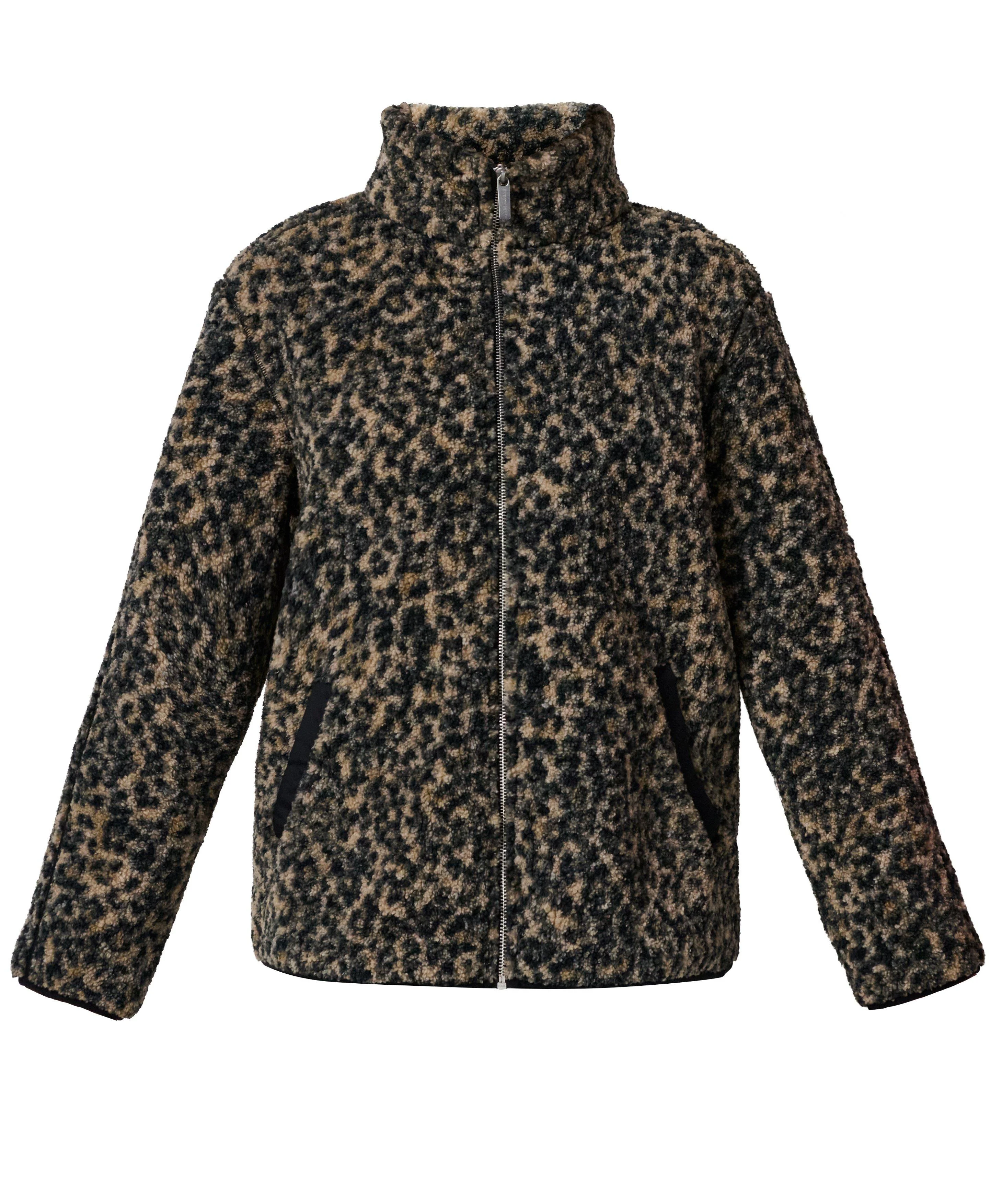 Plush Fleece Contrast Zip-Up - 1