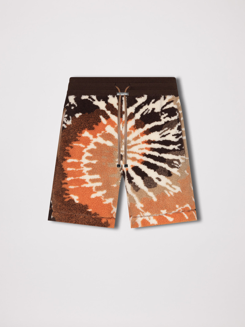 TIE DYE POLAR FLEECE SHORTS - 1
