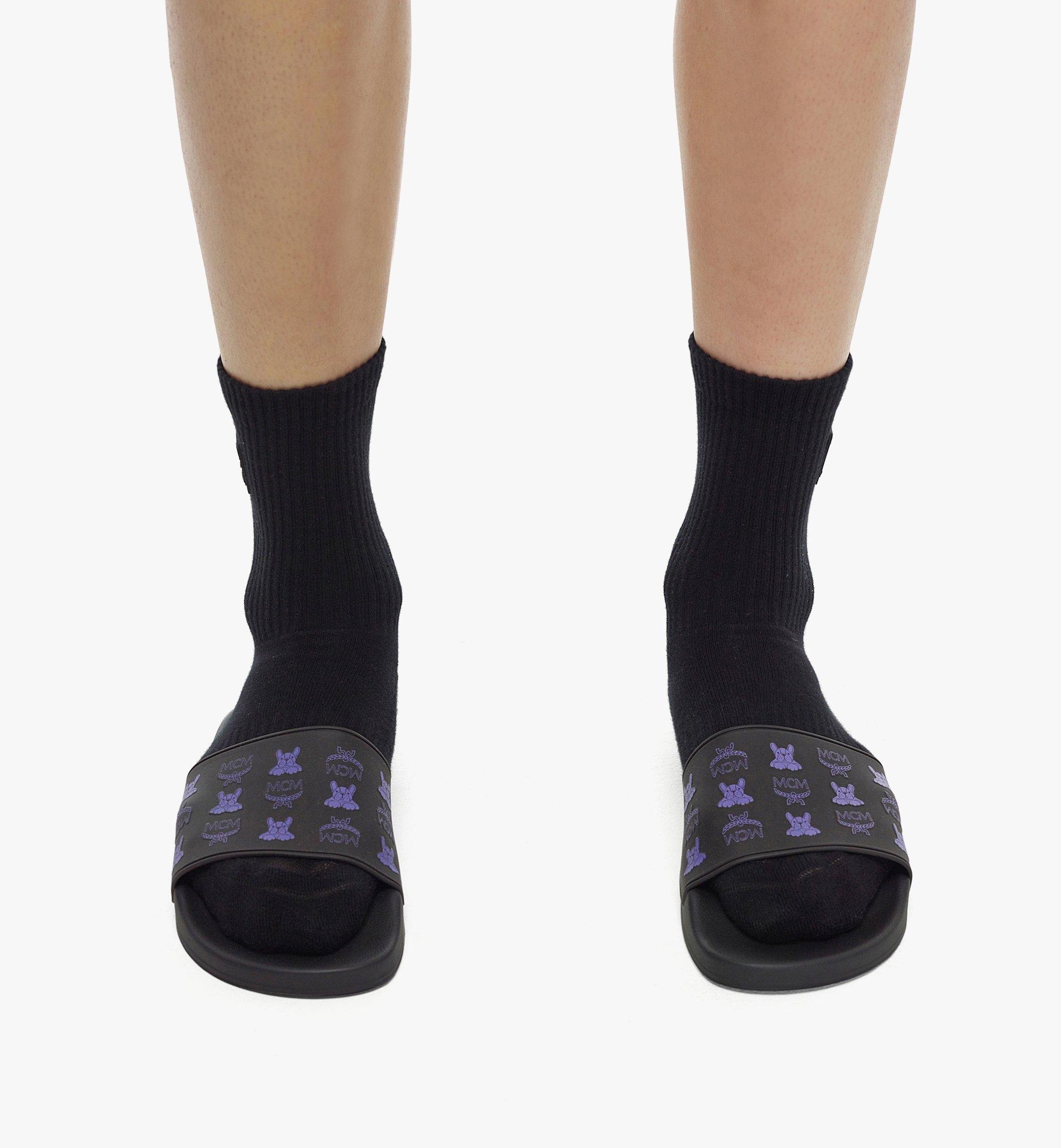 M Pup Visetos Print Rubber Slides - 2