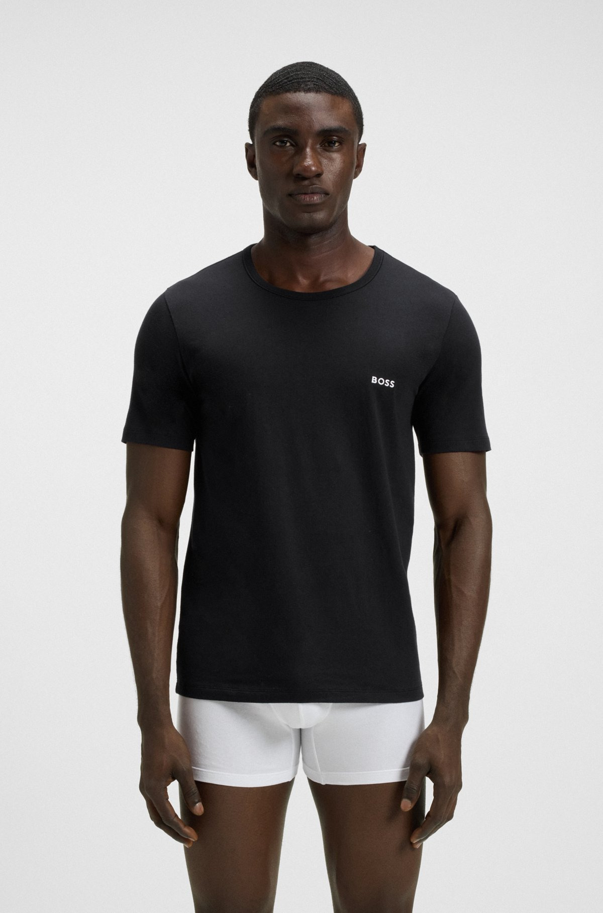 THREE-PACK OF COTTON UNDERWEAR T-SHIRTS - 5