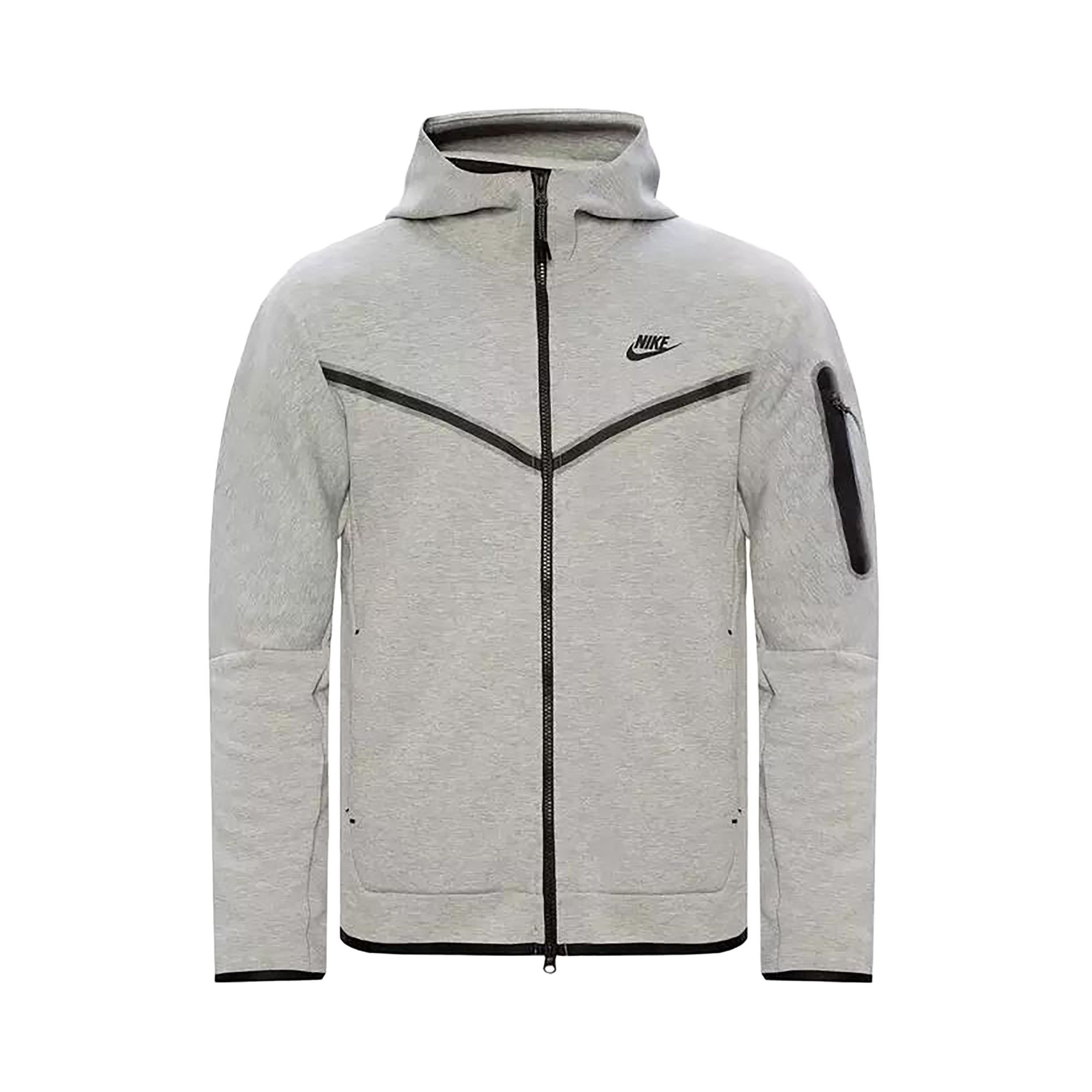 Nike Tech Fleece Full-Zip Windrunner Hoodie 'Dark Grey Heather/Black' - 1