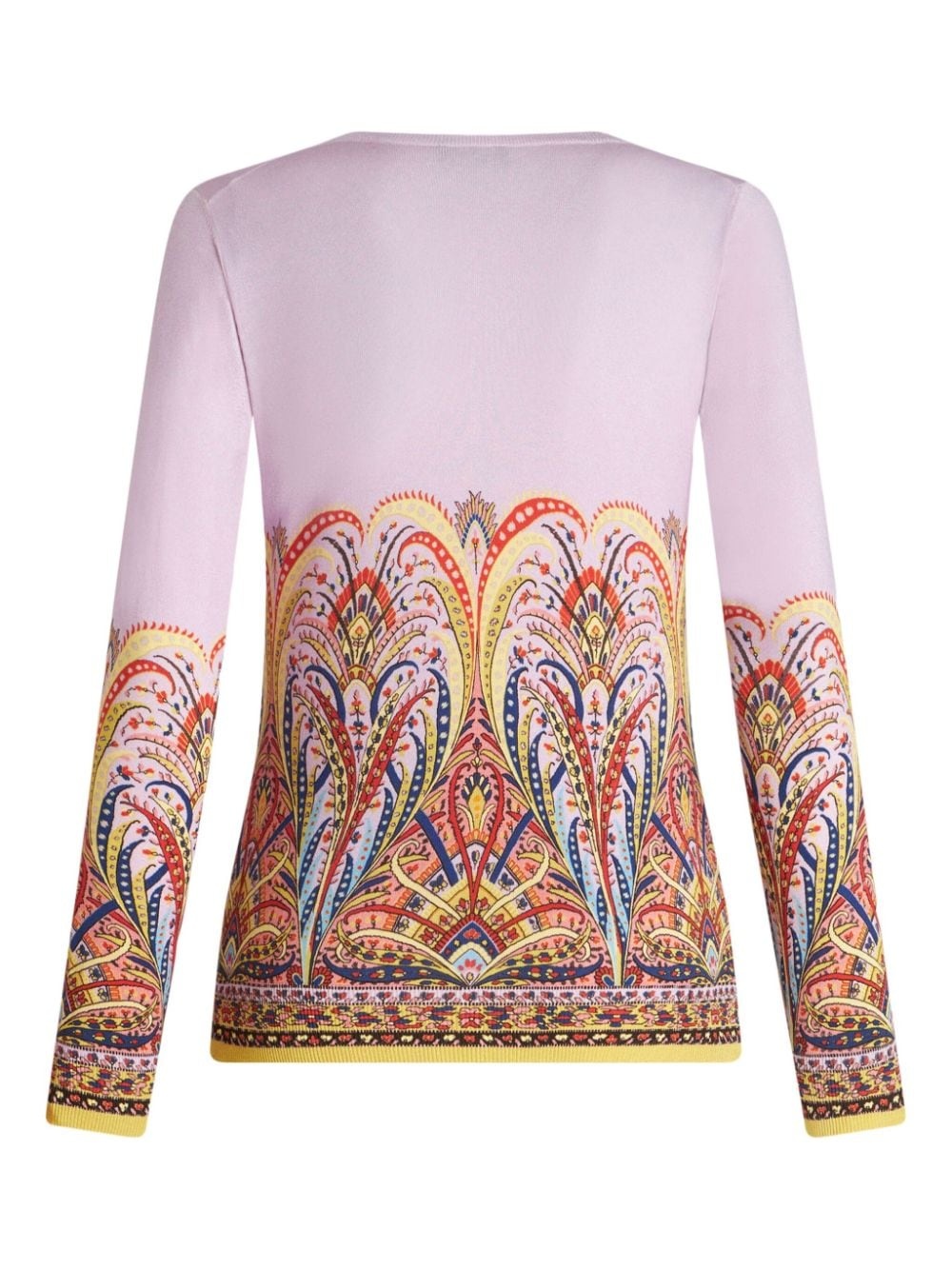 paisley-print V-neck jumper - 6