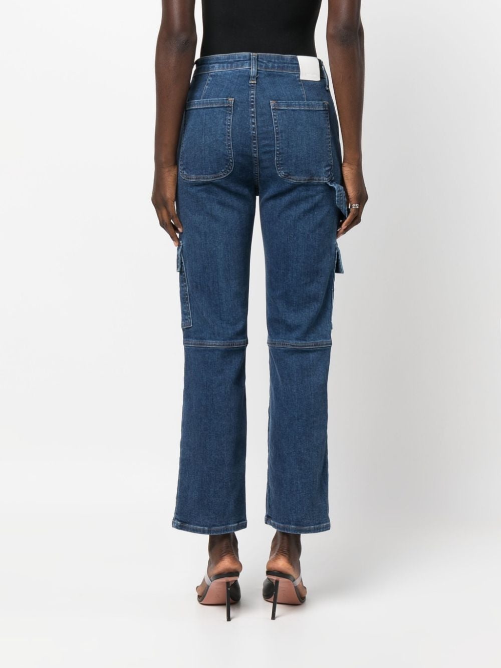 high-rise cropped-leg jeans - 4