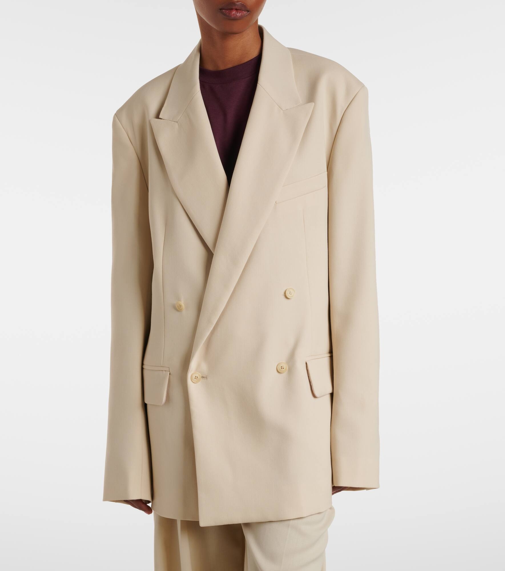 Newark double-breasted cotton blazer - 6