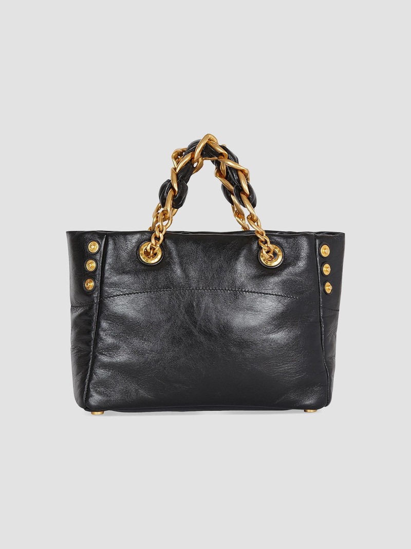 Women's 1945 Soft Cabas Crinkled Leather Bag - Noir 7