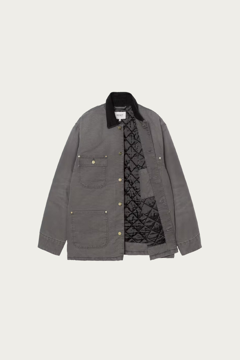 Carhartt OG Chore Coat - Graphite/Black Stone Canvas outlook