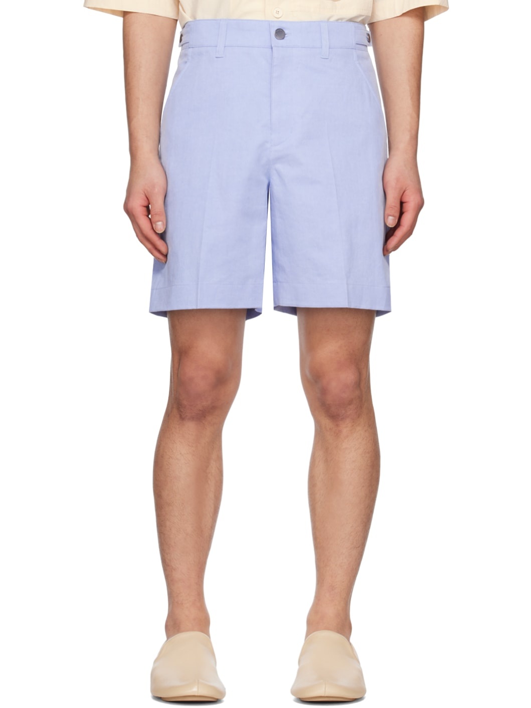 Blue Four-Pocket Shorts - 1