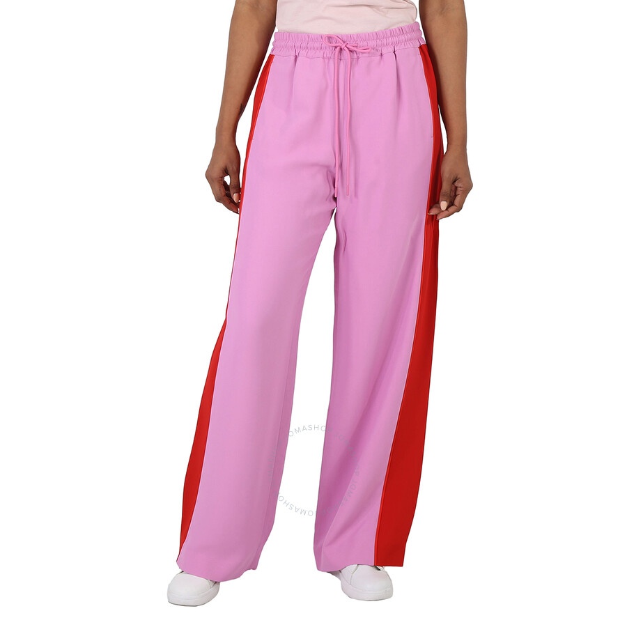 Burberry Side-Stripe Wide-Leg Track Pants - 3