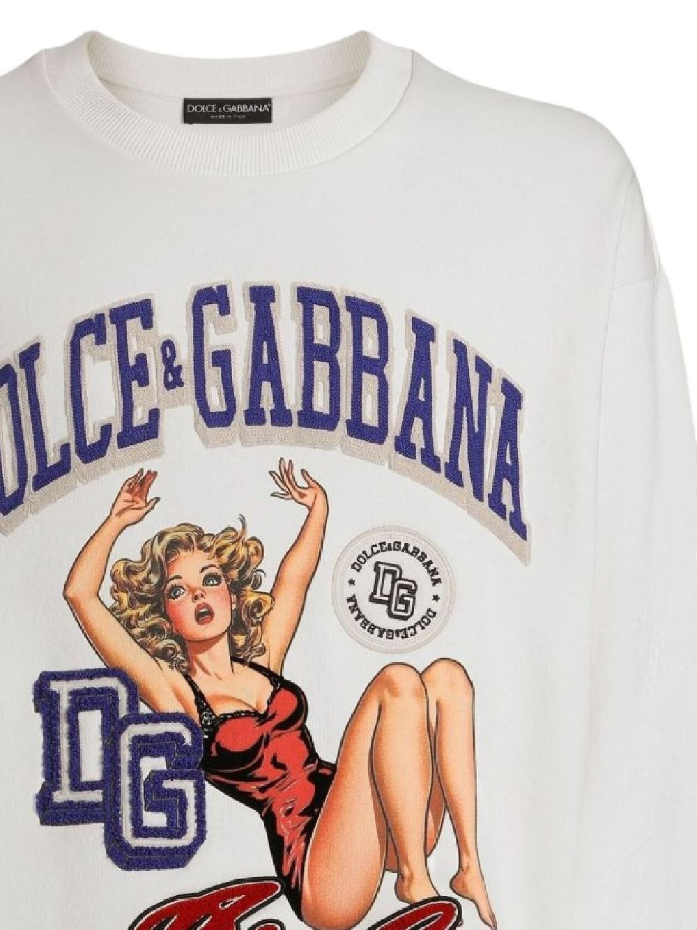 cotton graphic-print sweatshirt - 2