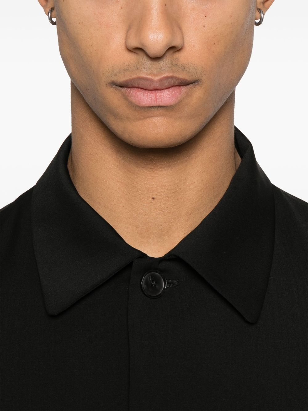 virgin wool overshirt - 5