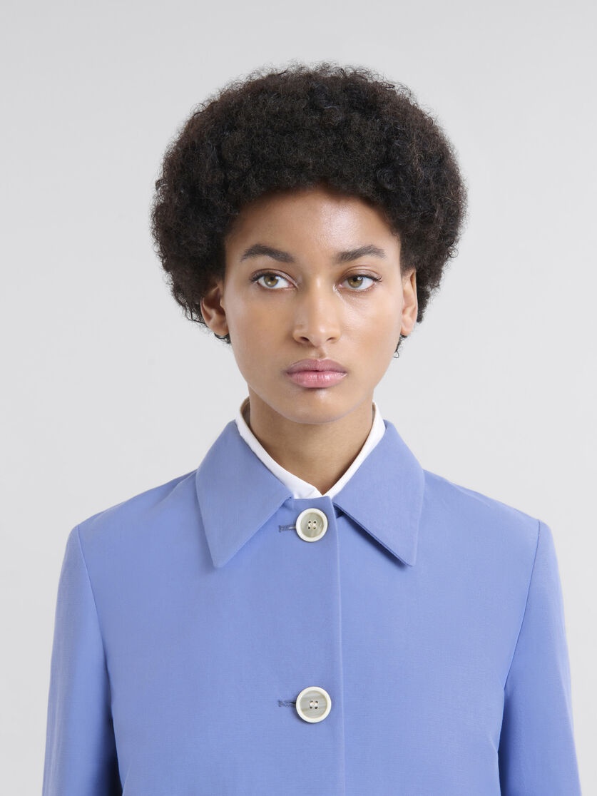 INDIGO COTTON JACKET WITH MARNI SYMBOL - 4