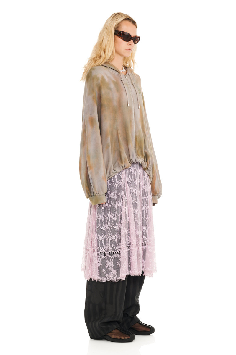 REISHI AURORA GATHERED ZIP UP HOODIE 4