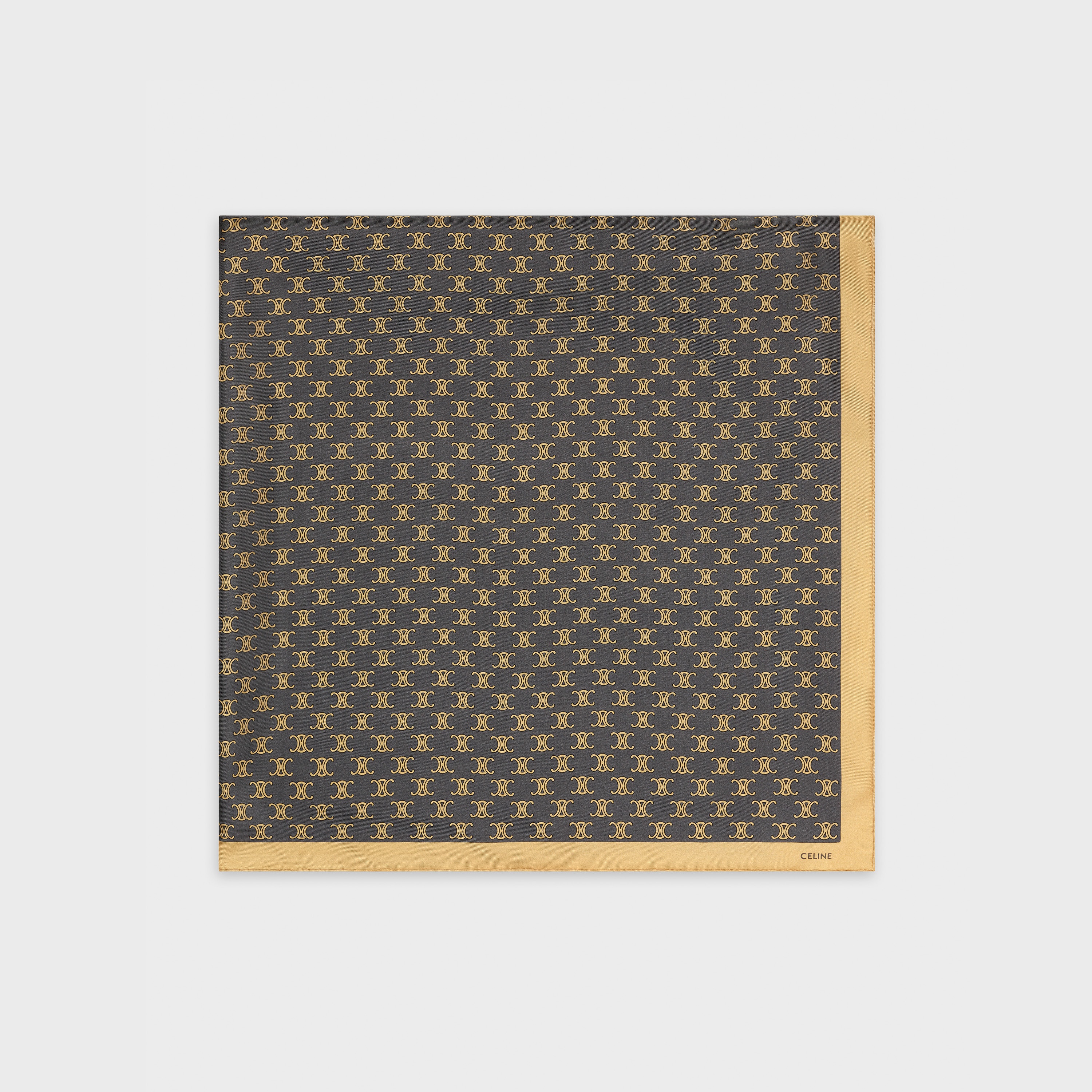 'TRIOMPHE' SIGNATURE-PRINT SQUARE IN SILK - 3