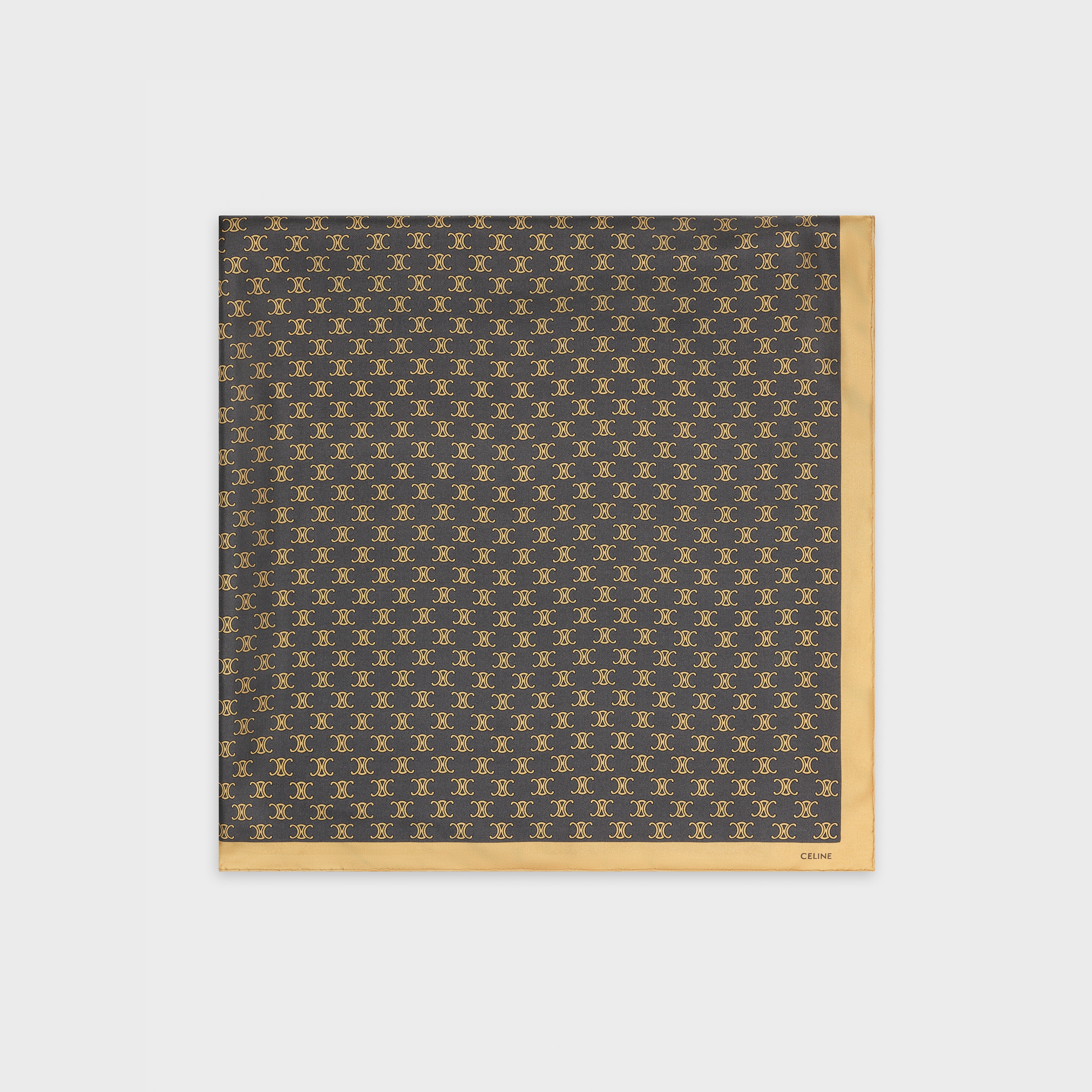 'TRIOMPHE' SIGNATURE-PRINT SQUARE IN SILK - 3