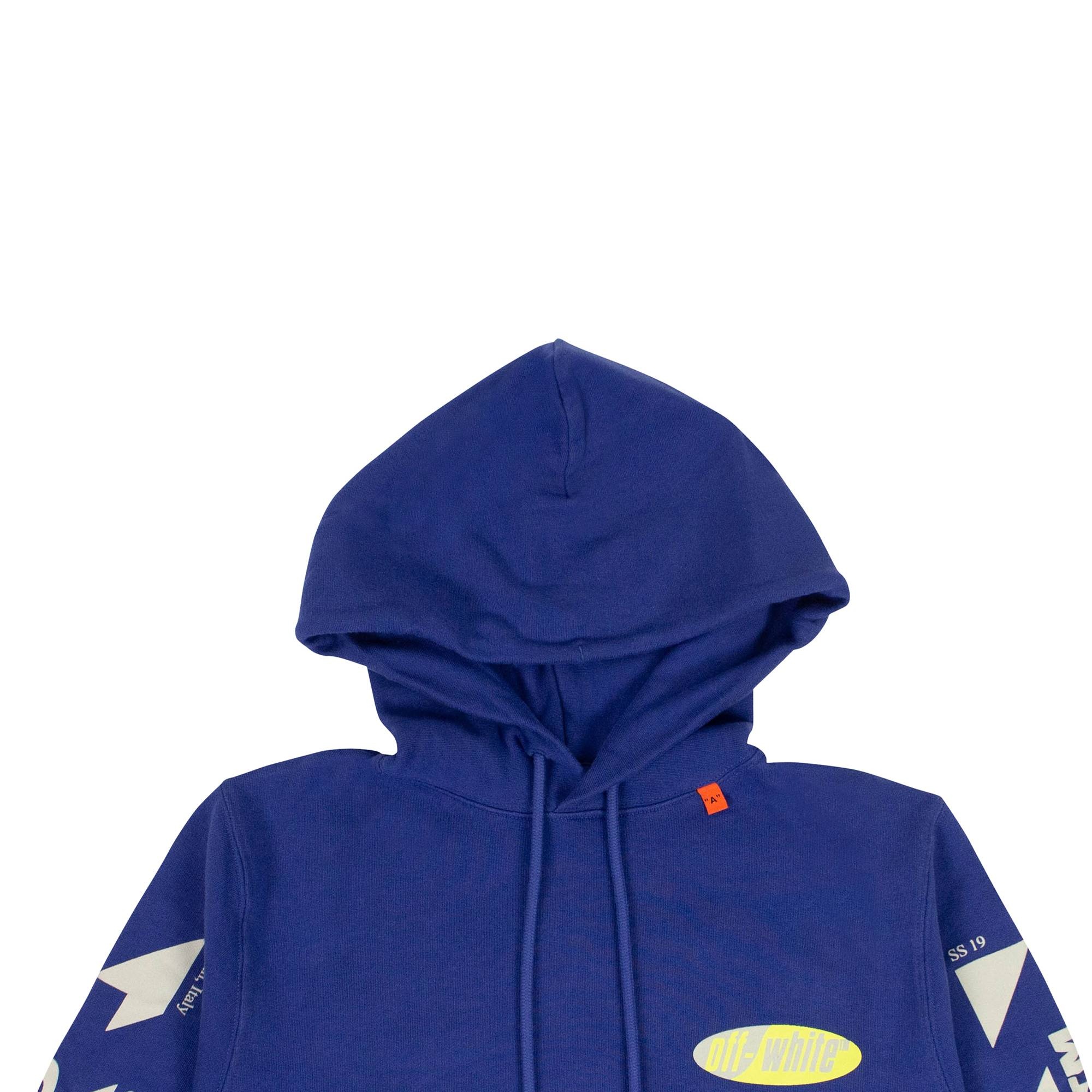 Off-White Arrow Hoodie 'Blue/Green' - 3