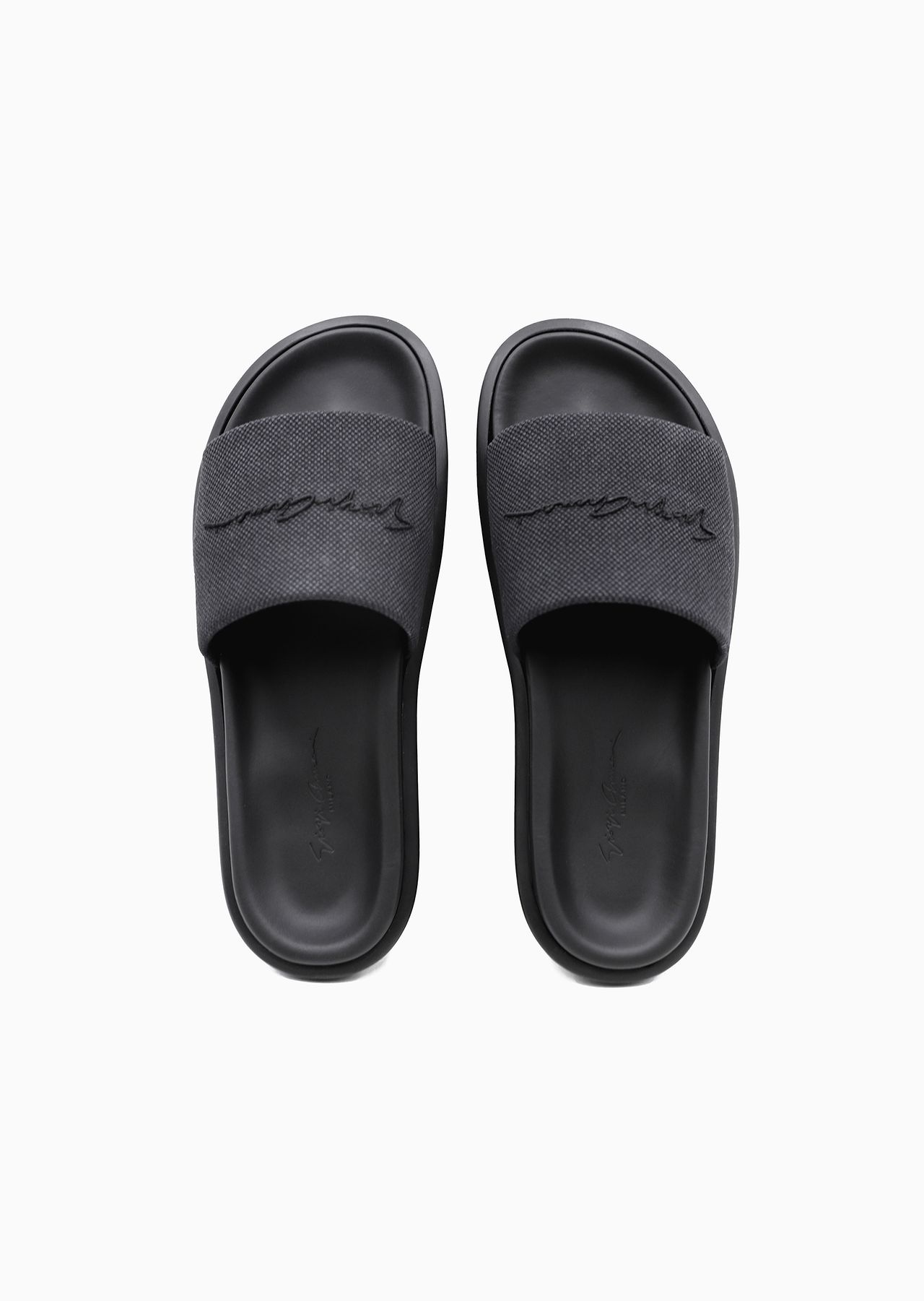 Canvas sandals with a signature logo - 2