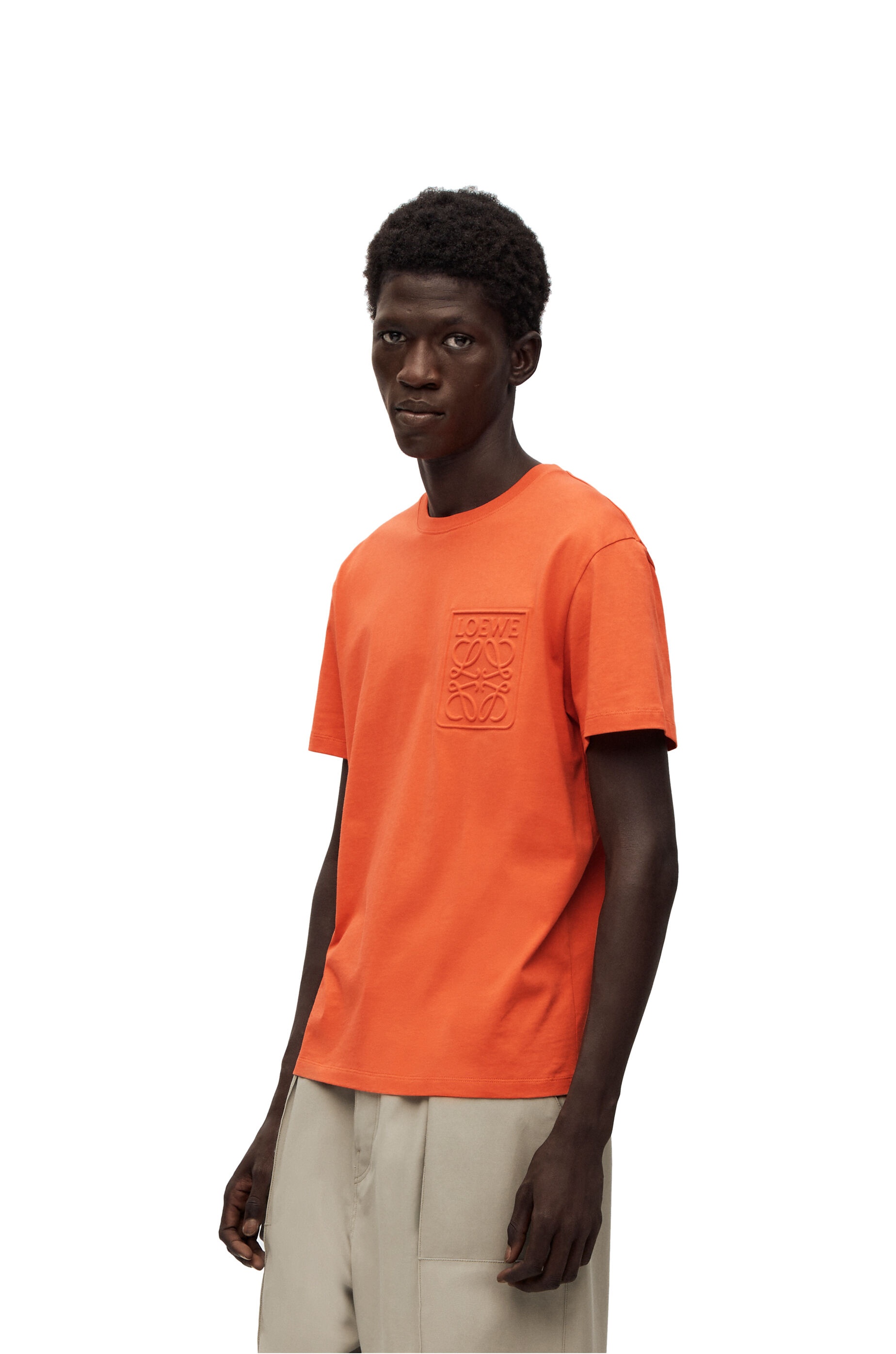 Debossed Anagram T-shirt in cotton - 3