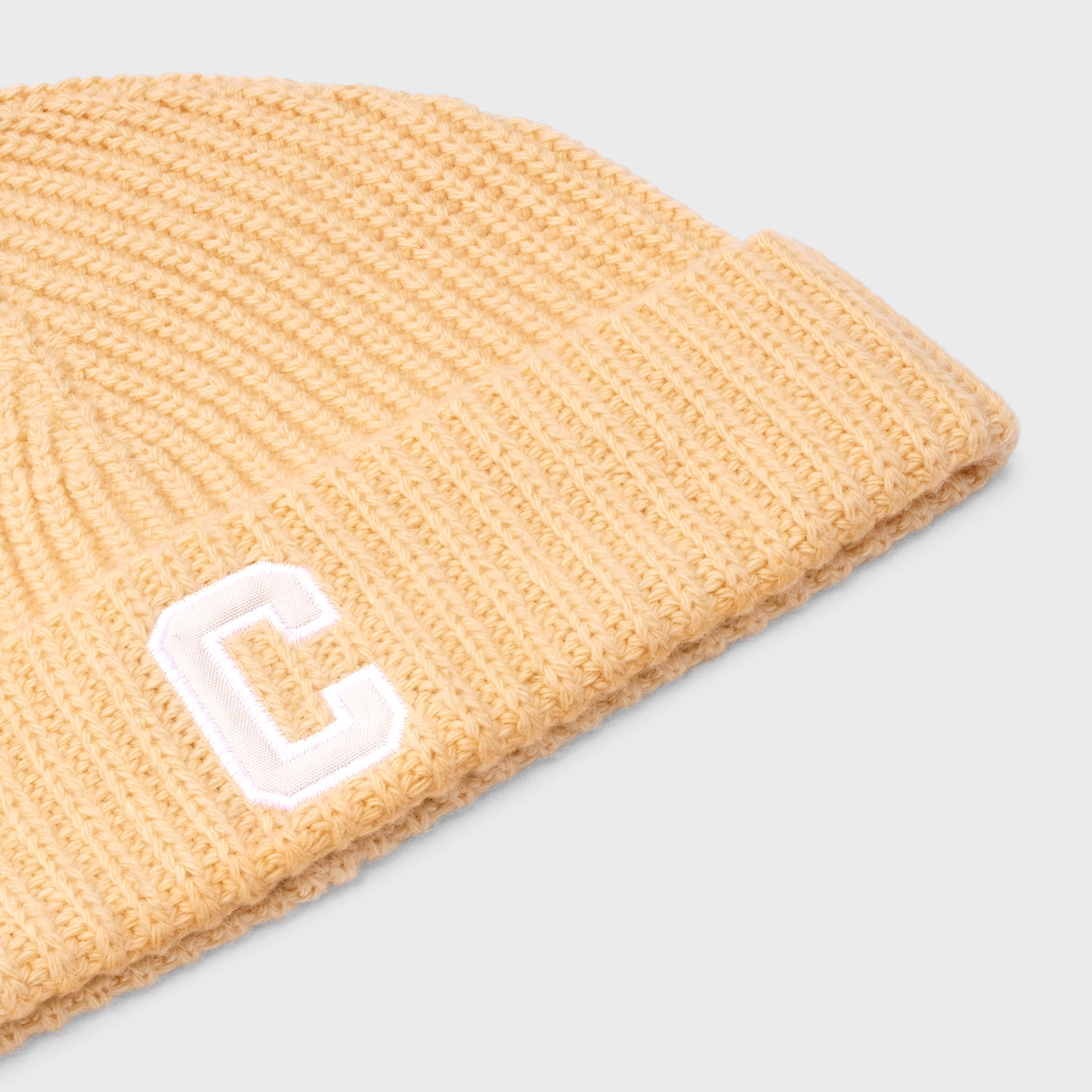 CASHMERE/WOOL BEANIE WITH INITIAL - 3