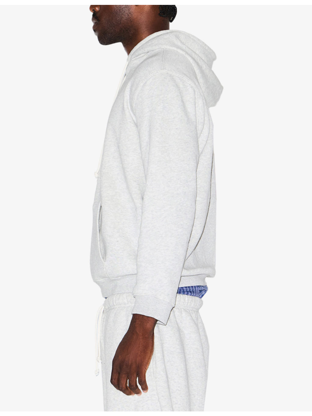 Pouch-Pocket Cotton-Blend Hoody - 4