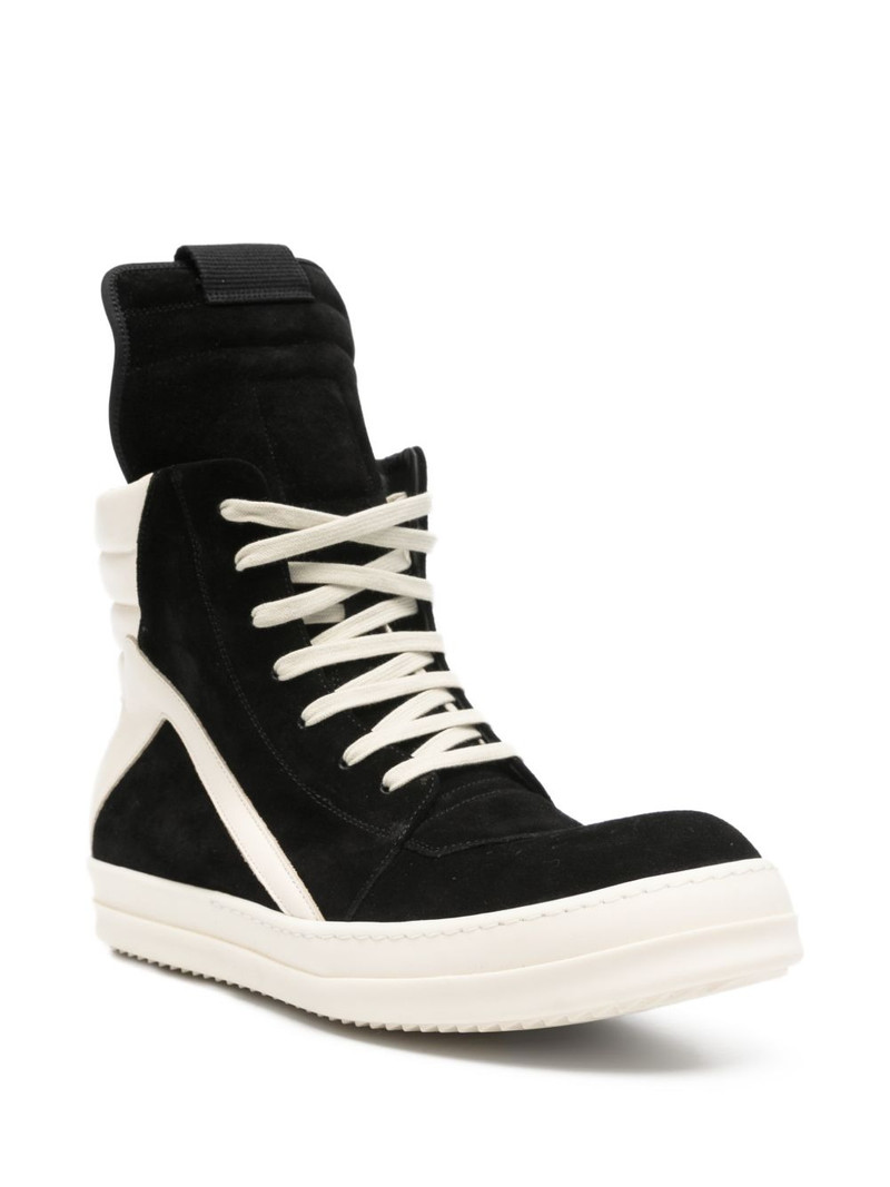 Rick Owens Geobasket high-top leather sneakers outlook