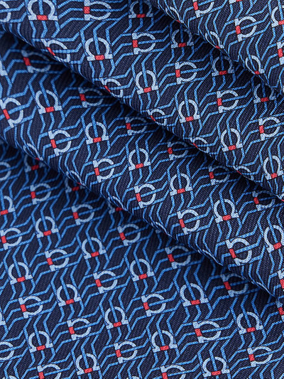 FERRAGAMO Tetris-print silk tie outlook
